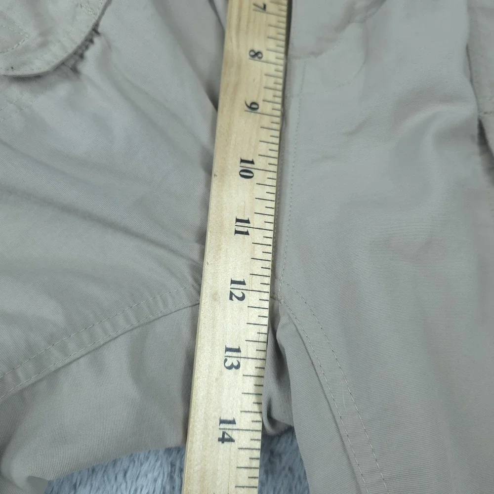 The North Face Convertible Pants Mens XL Short Beige Hiking Nylon Zip Off